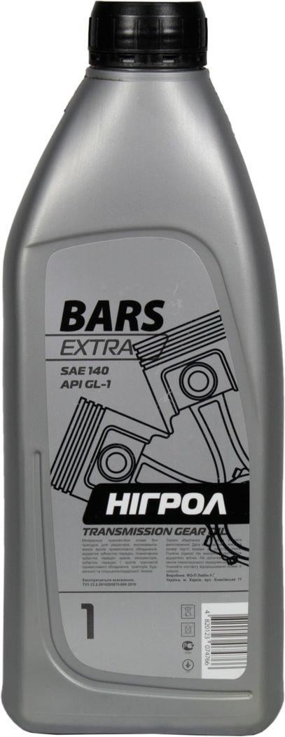 Трансмиссионное масло Bars Extra SAE 140 Нигрол 1 л (1400748)