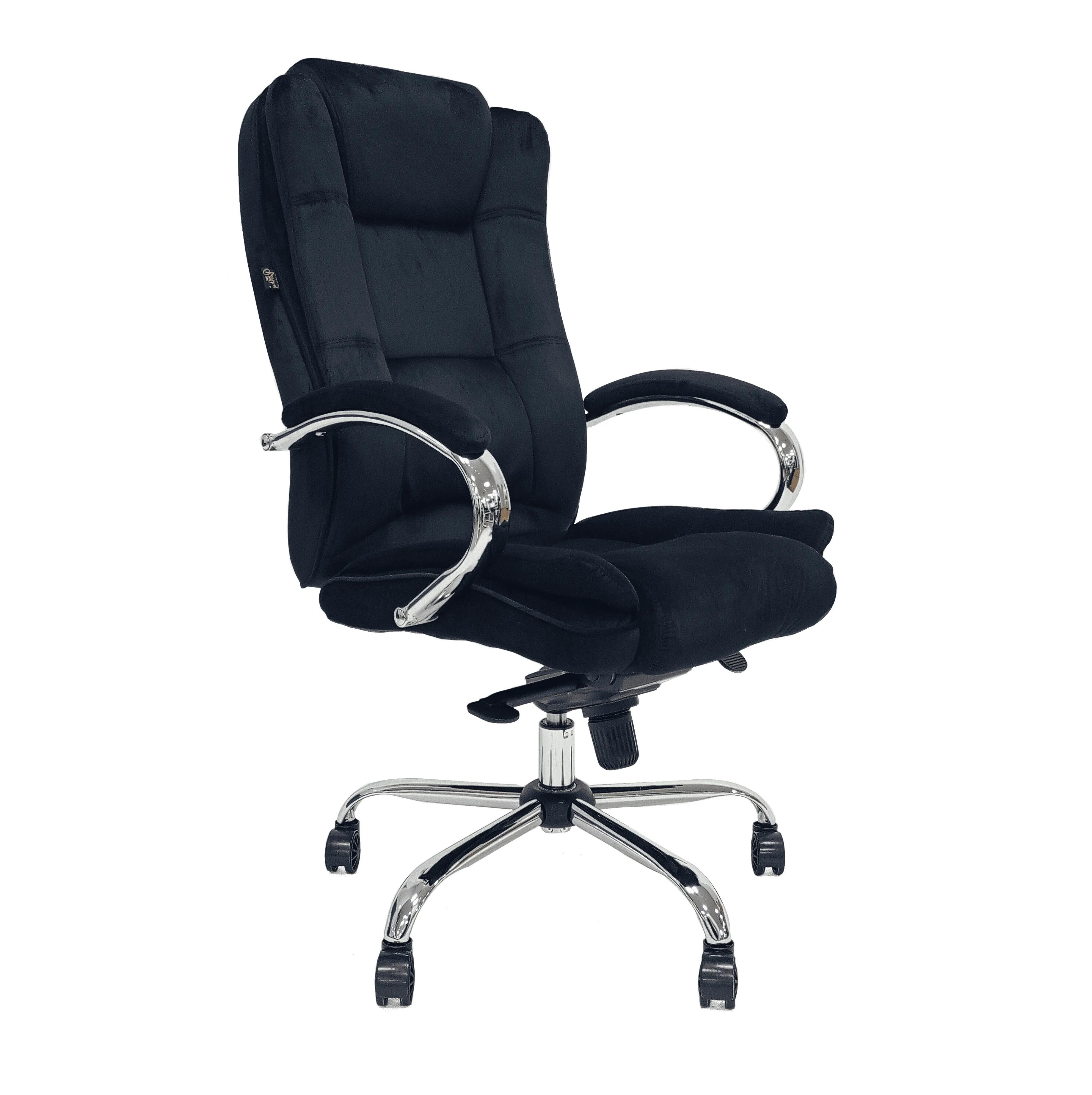офисное эргономичное кресло Barsky Soft Microfiber с MultiBlock Chrome/Black (Soft-06)