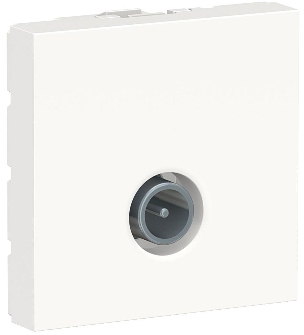Розетка одинарна Schneider Electric ABS-UV Unica TV 2 модулі Білий (NU346218) Розетка одинарна Schneider Electric ABS-UV Unica TV 2 модулі Білий (NU346218)