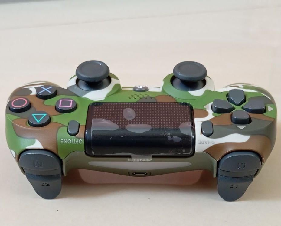 Геймпад бездротовий для PS4 Зелений камуфляж (2577384412) - фото 2