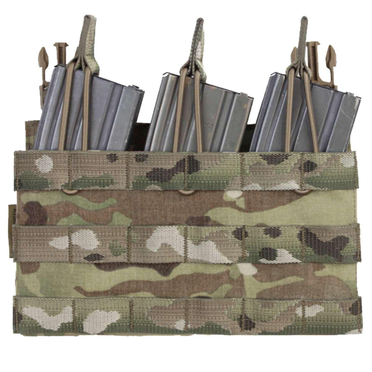 Плитоноска Warrior Low Profile Plate Carrier V 1 M и тройной подсумок Multicam - фото 8