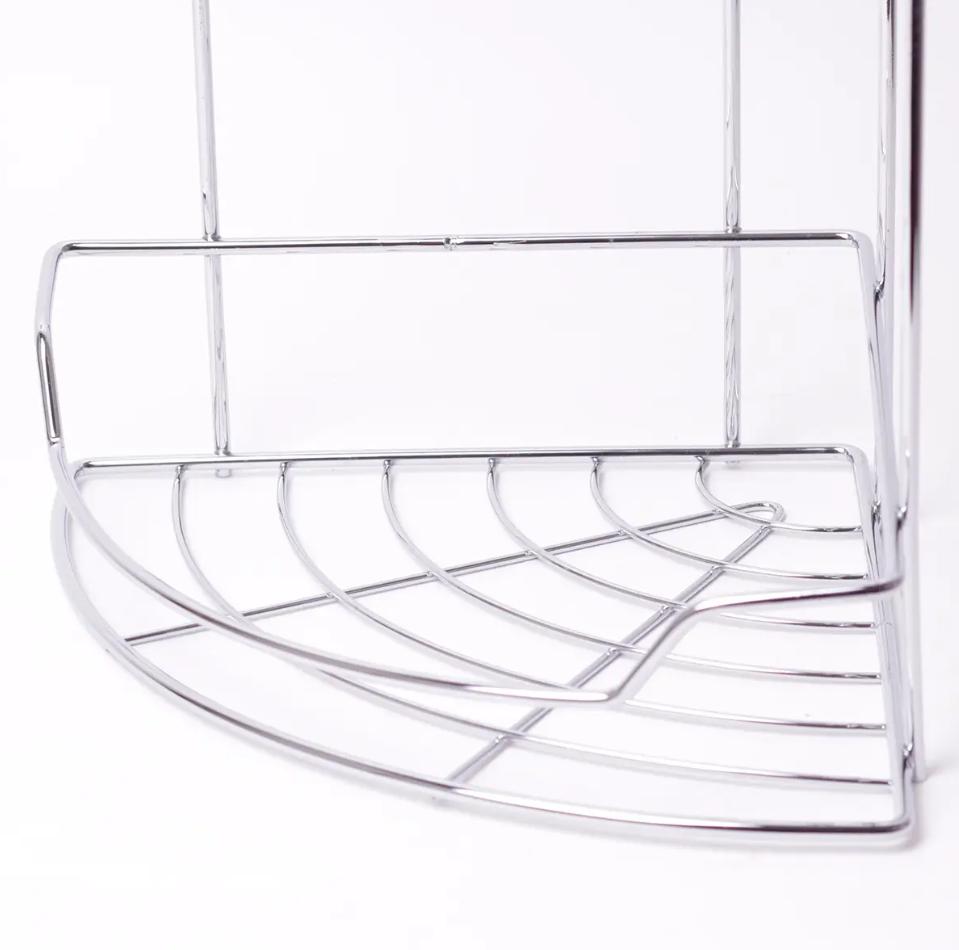 Полиця 2-ярусна кутова Besser хромована 29,5х22х33 см (MKM-0435D) - фото 3 Полиця 2-ярусна кутова Besser хромована 29,5х22х33 см (MKM-0435D) - фото 3