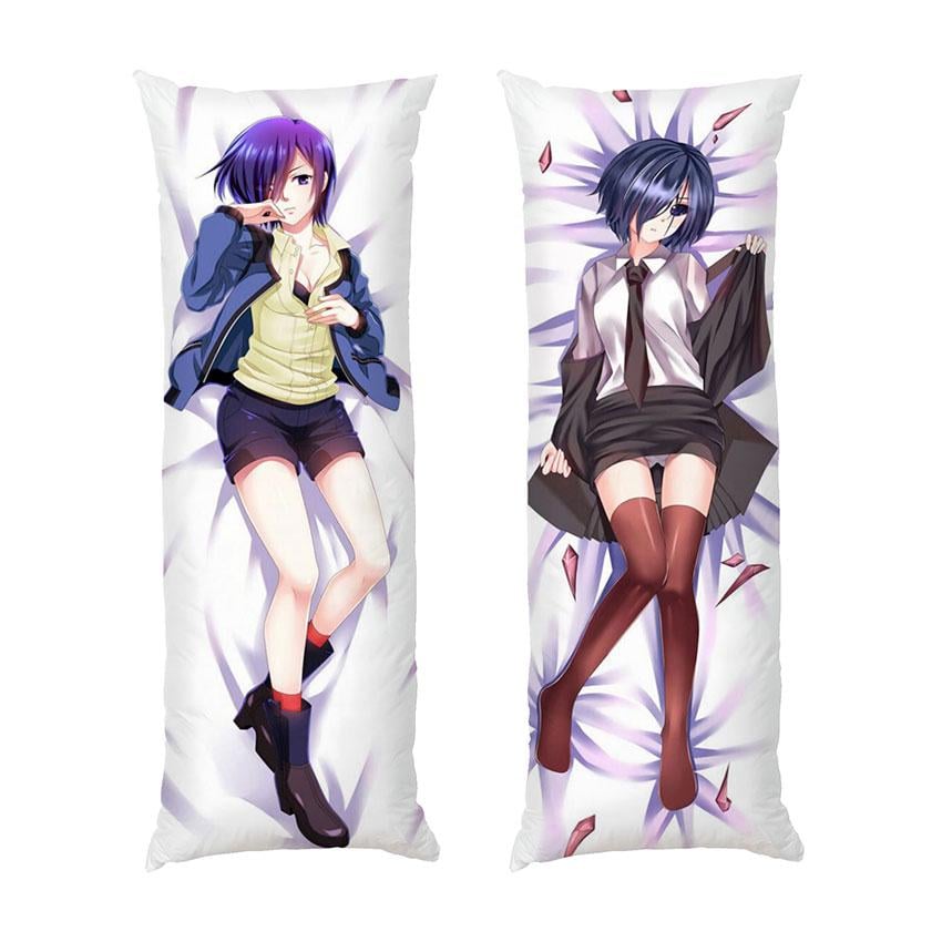 Подушка дакимакура Tokyo Ghoul Touka Kirishima габардин 120х40 см (112331-1)