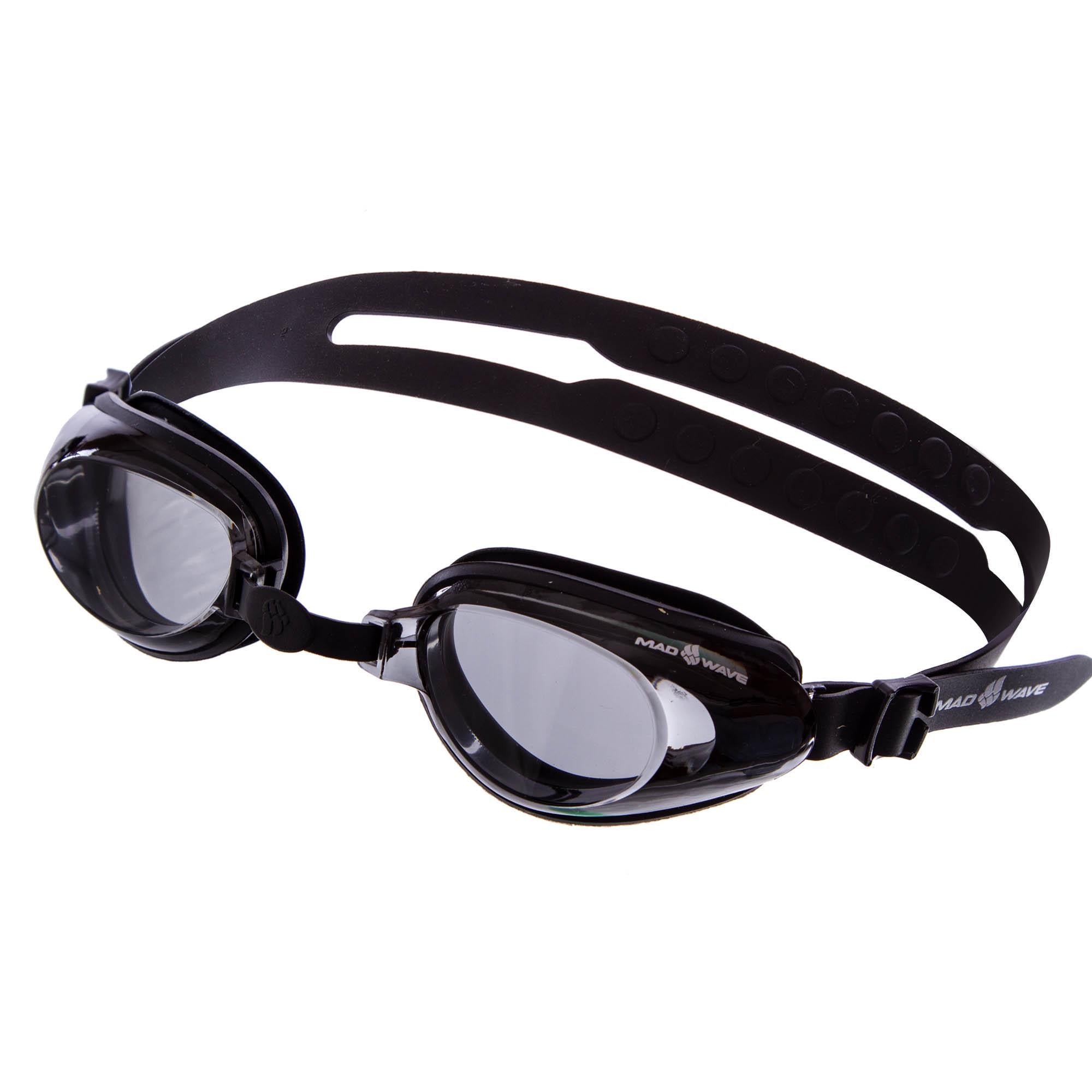 Очки для плавания взрослые Mad Wave RAPTOR M0427100 Черный (AM0009050)