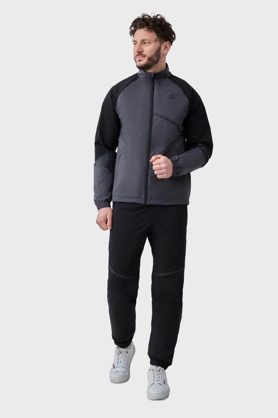 Спортивний костюм AVECS на сітці M Сірий (50599/17-M)