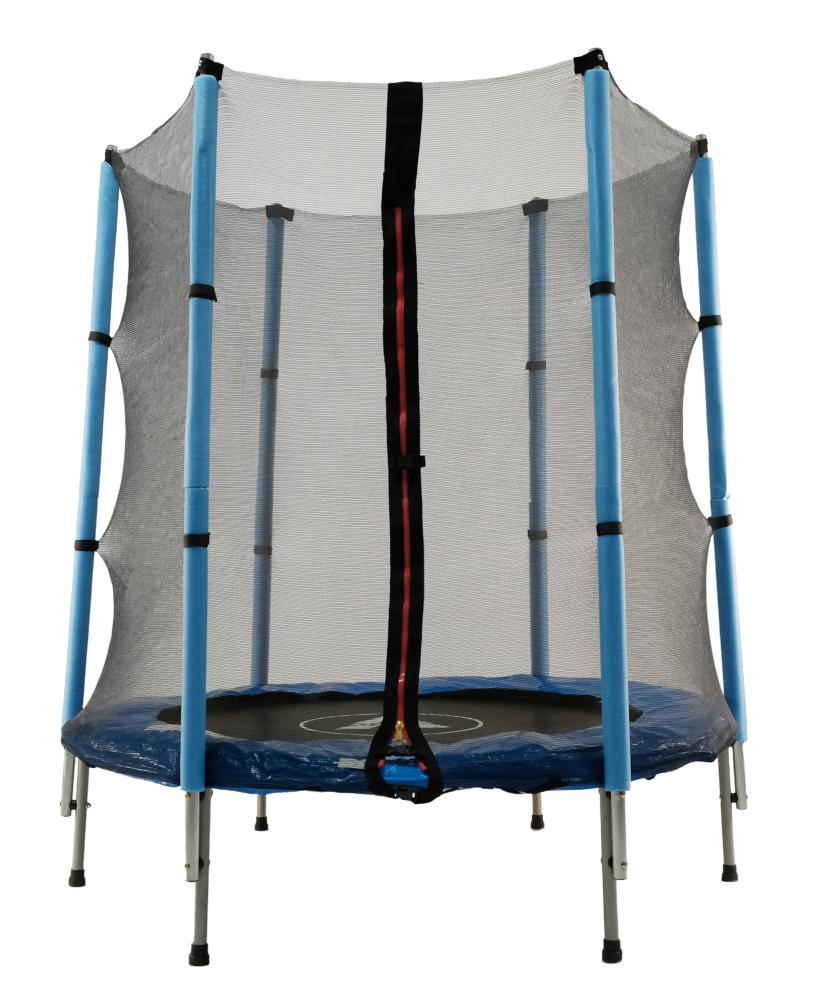 Батут детский Atleto с защитной сеткой на молнии до 50 кг 140 см Синий (106-76-21000400) - фото 3 Батут детский Atleto с защитной сеткой на молнии до 50 кг 140 см Синий (106-76-21000400) - фото 3