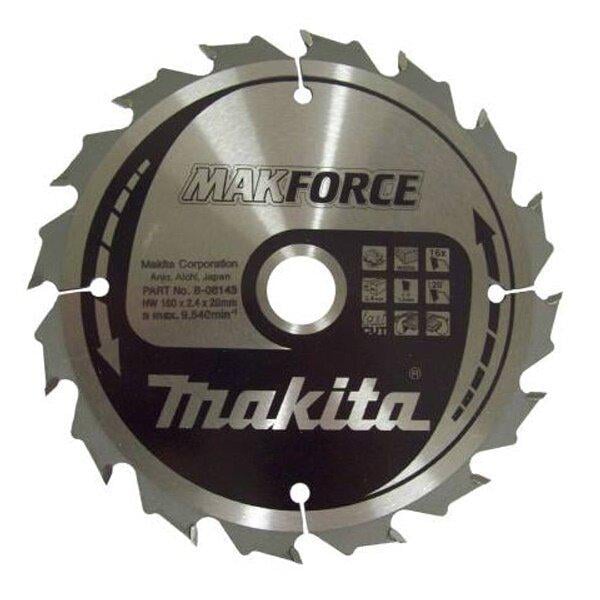 Диск пильный по дереву Makita Makforce 160х20 мм 16T