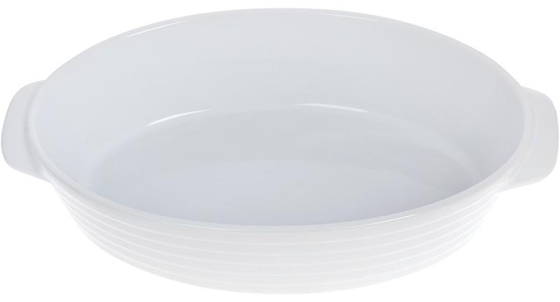 Форма Augsburg овальная для выпечки 37х22,5х8,5 см керамическая Белый (BD-319-344)