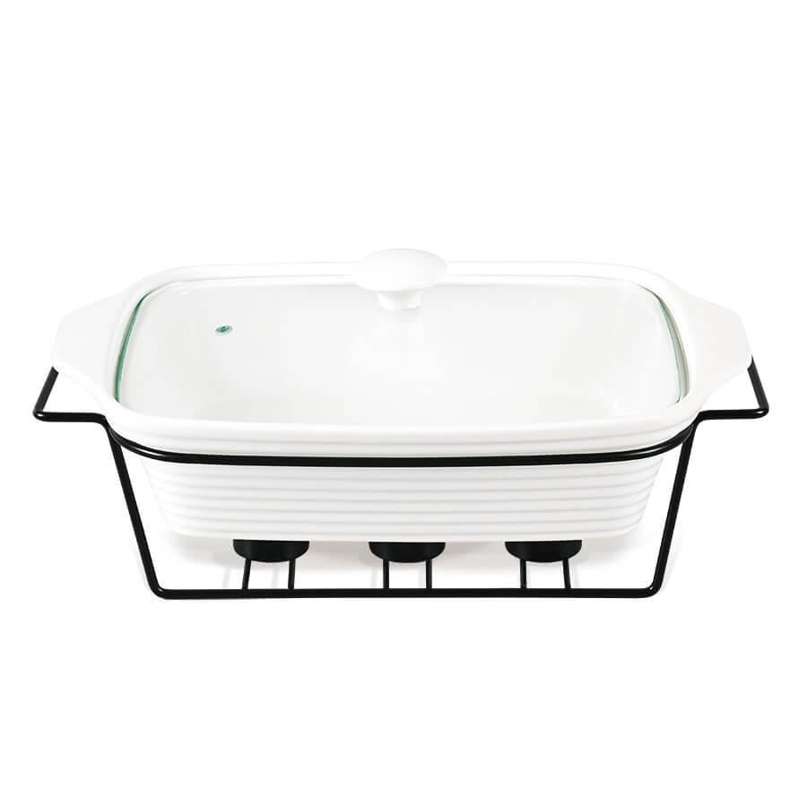 Мармит на черной металлической подставке с подогревом 2,8 л (MR-11560-73)