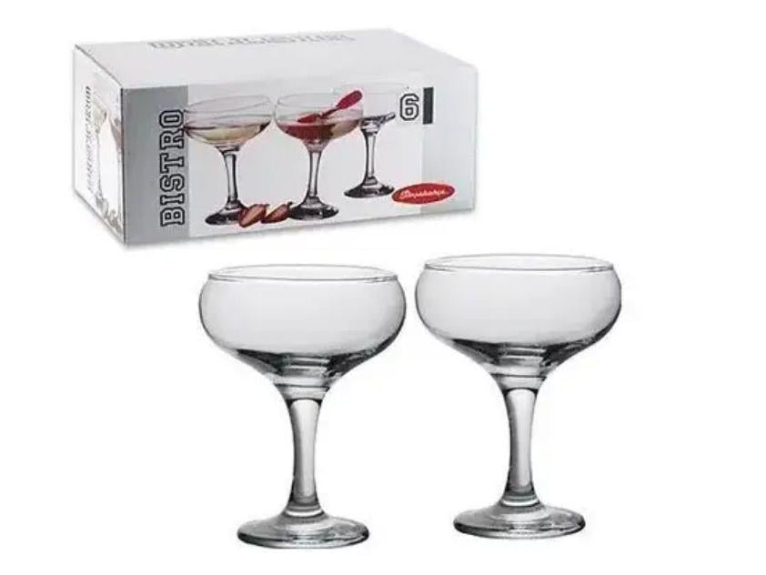 Набор бокалов для мартини Pasabahce Bistro 275мл 6 шт. (44136)