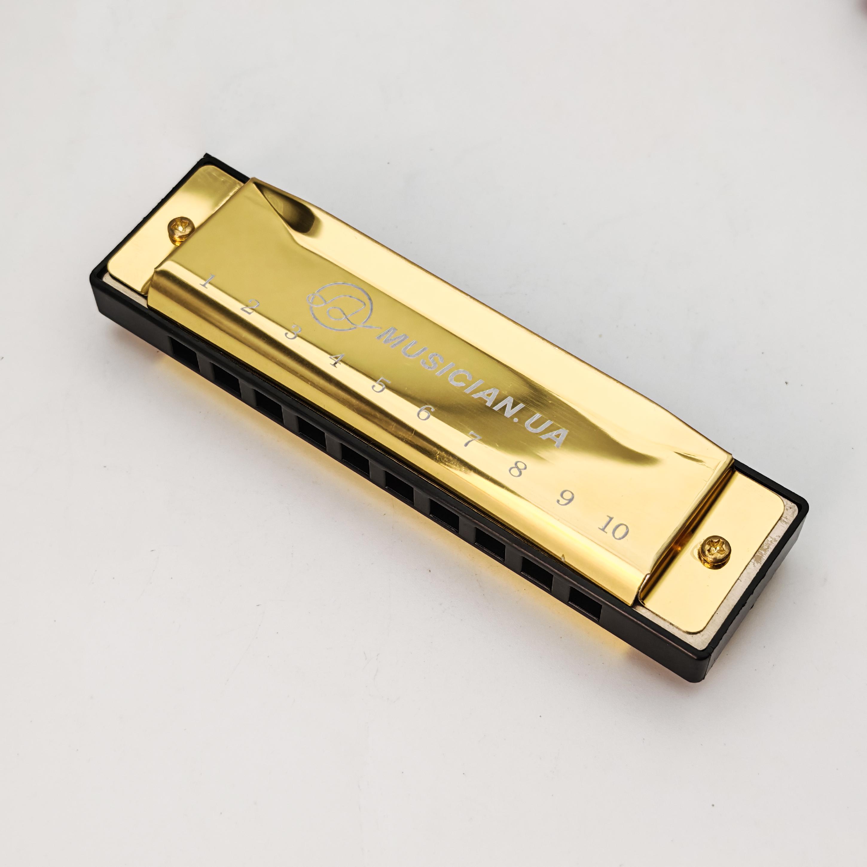 Губна гармоніка Musicality H10-GD Harmonica До Gold (29966431)