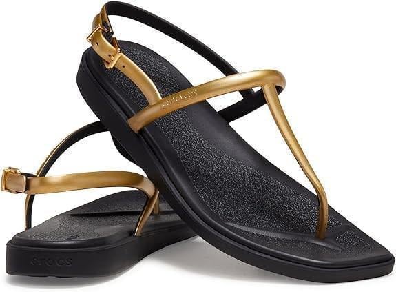 Сандали женские Crocs Miami Thong Flip р. 40/41 Black Metallic (15990)