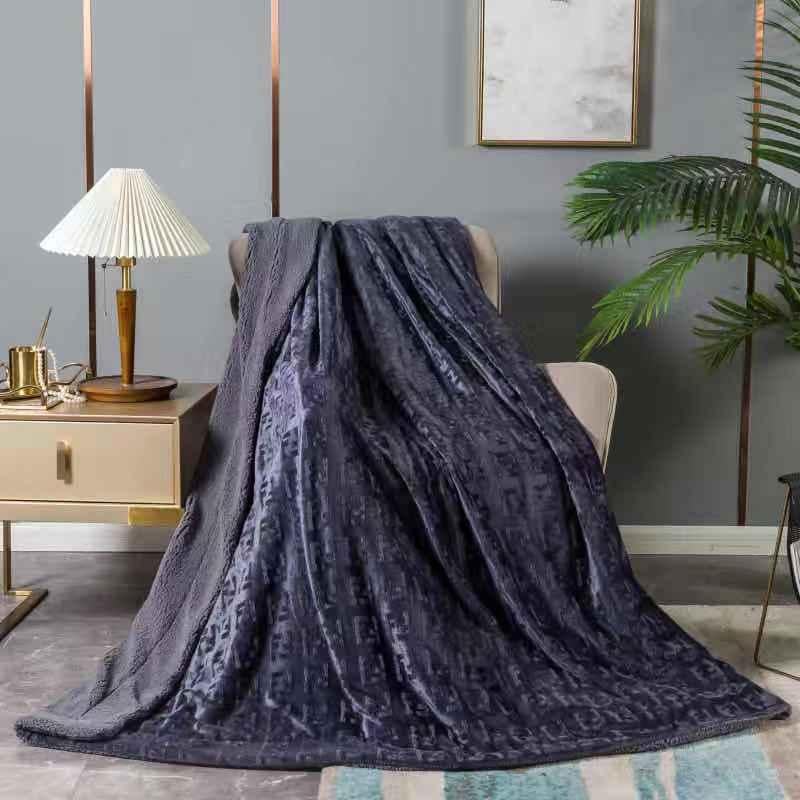 Плед Cotton home Colorful home Греция 200х230 см двухсторонний с овчиной микрофибра 1246-6 Графитовый (DR014130)