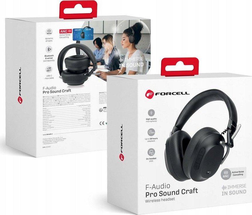 Навушники TWS Forcell F-Audio Pro Sound Craft Black (542756)