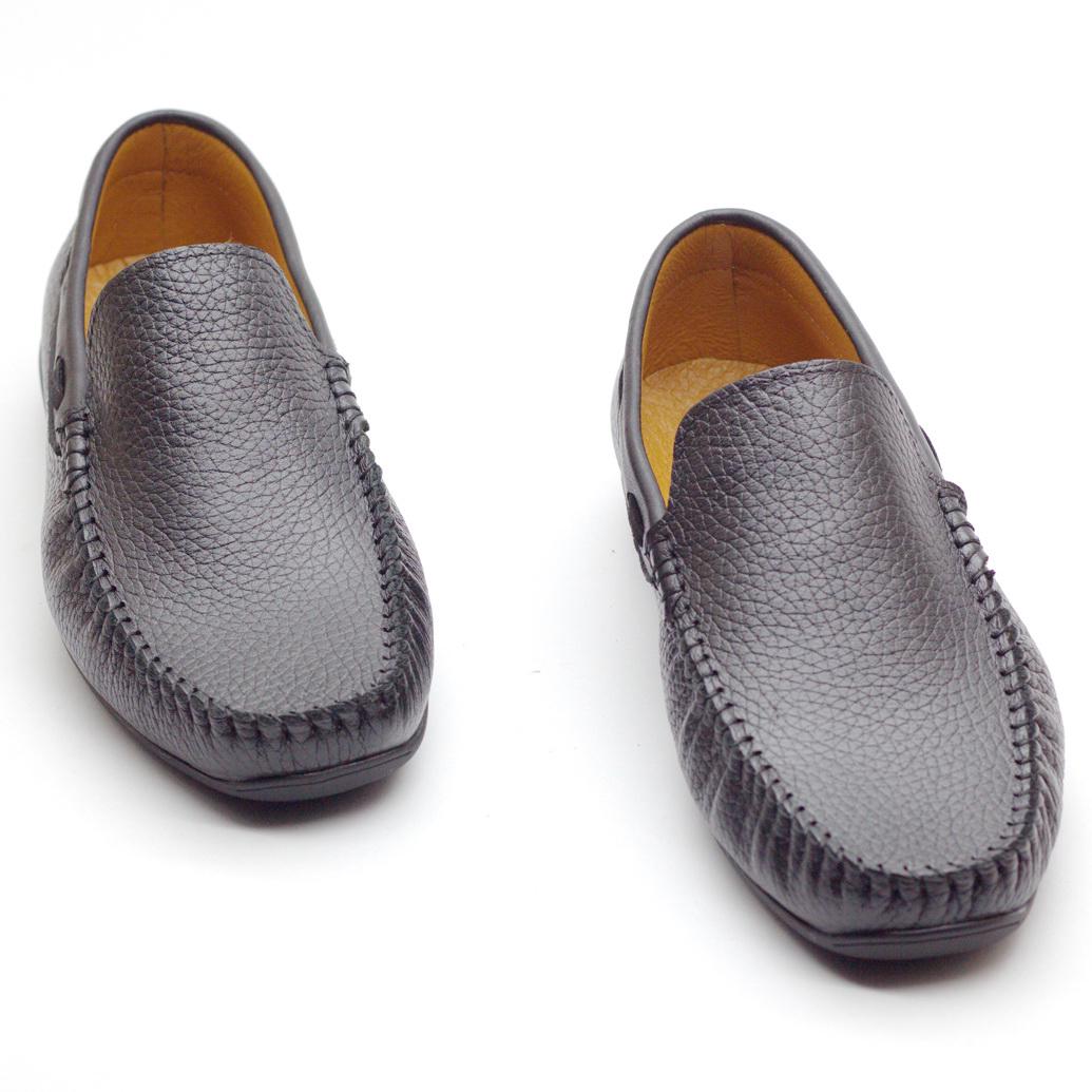 Мокасины мужские Zlett из натуральной кожи р. 40 Черный (5074) - фото 5 Мокасины мужские Zlett из натуральной кожи р. 40 Черный (5074) - фото 5