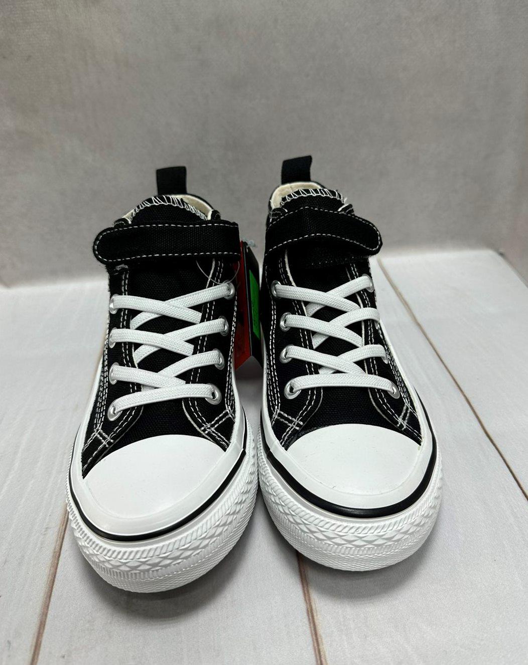 Кеды детские Apawwa converse высокие р. 33 Черный (12155885) - фото 2