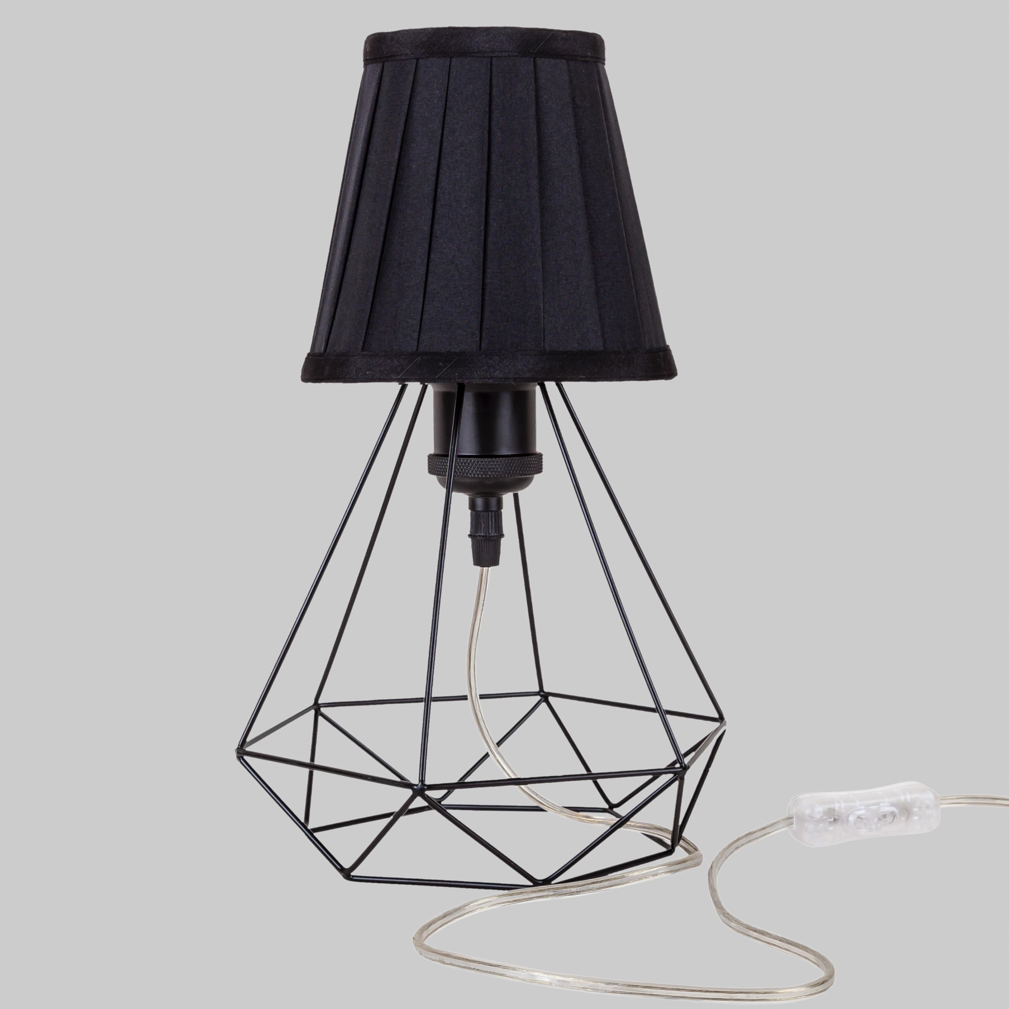 Настільна лампа-нічник Clip-on Lamp Чорний (52-T2019F02 BK+BK)