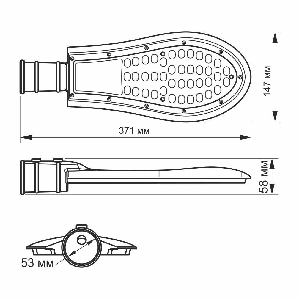 Фонарь уличный Videx VL-SLE15-306 LED IP65 30W 6500 - фото 2