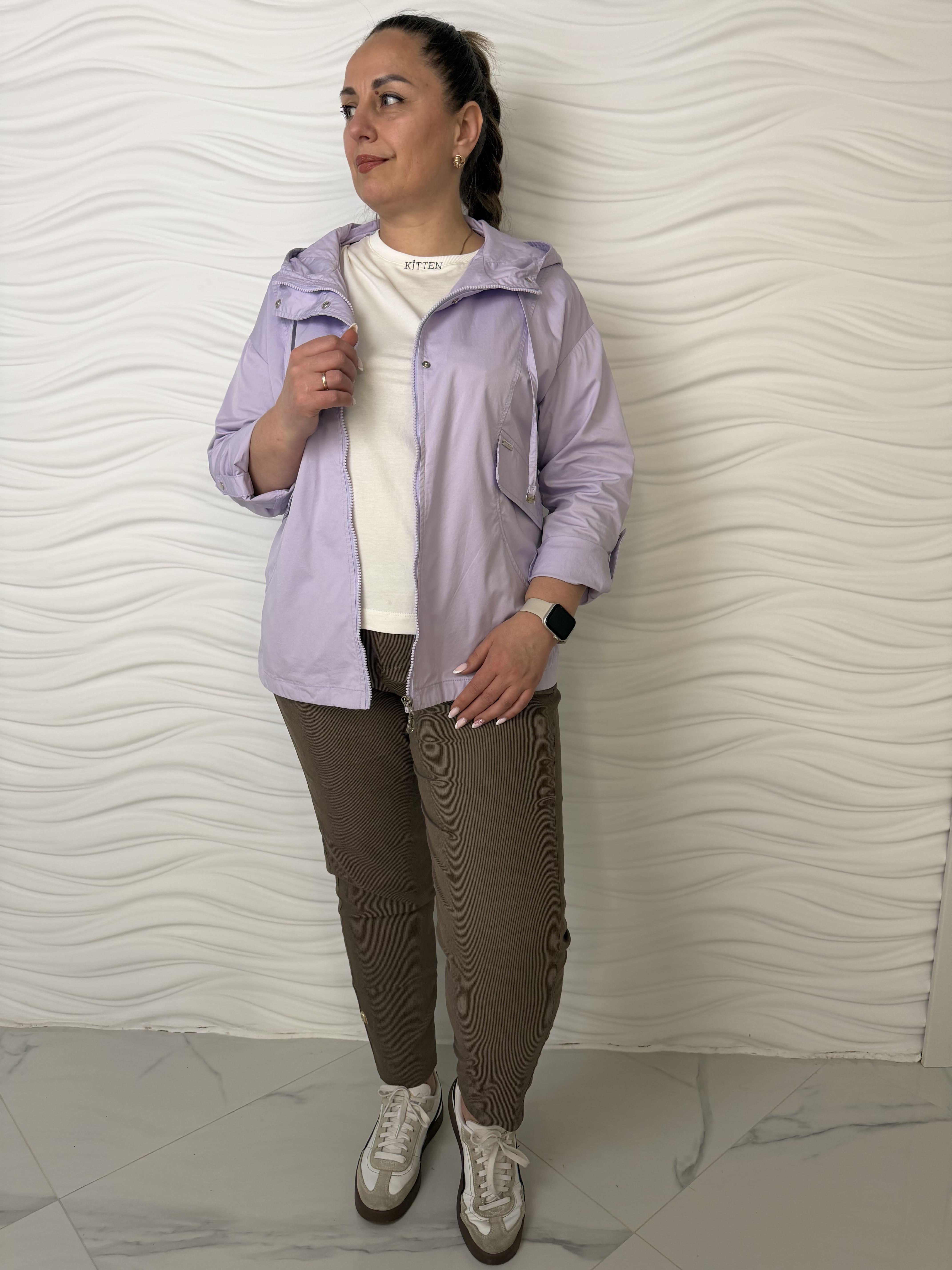 Куртка-ветровка женская весна/лето 2XL Лавандовый (995/2XL(Л)) Куртка-ветровка женская весна/лето 2XL Лавандовый (995/2XL(Л))