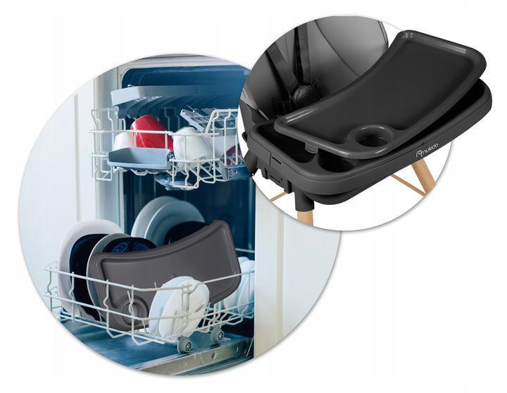 Стульчик для кормления Nukido Tilo 3в1 Серо-черный (701000) - фото 6