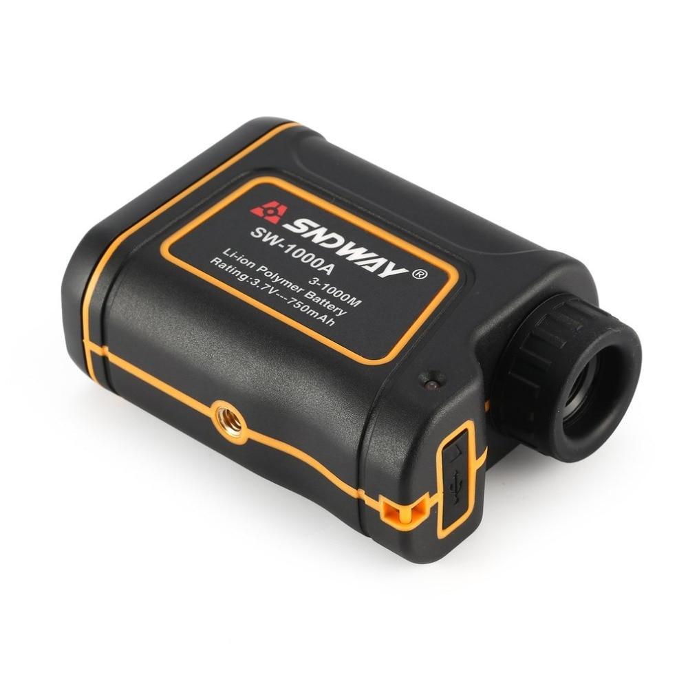 Далекомір лазерний SNDWAYSW-1000A ПРО з вимірюванням швидкості 1000 м 750 mAh Black (285075) - фото 2
