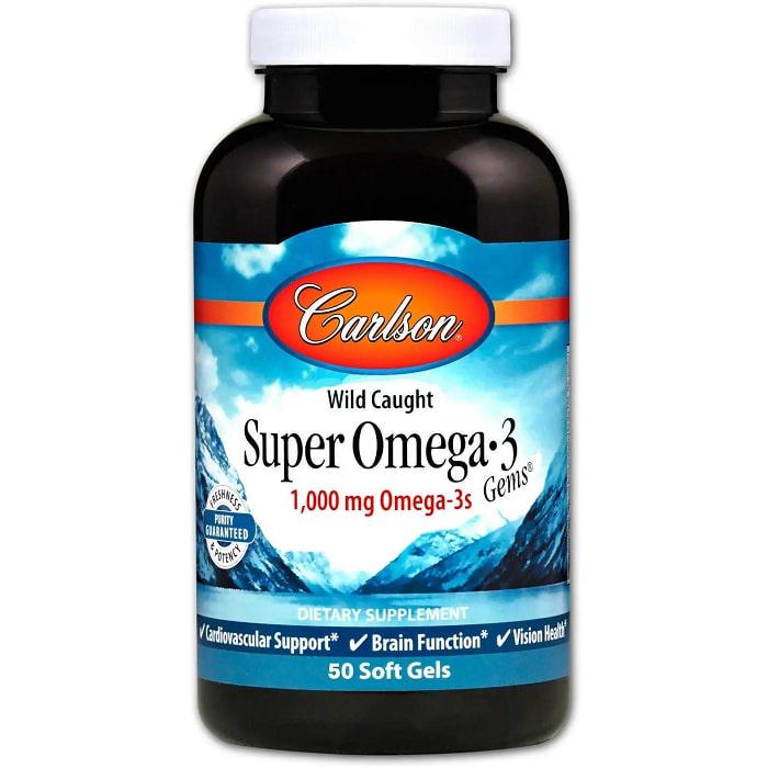 Омега 3 Carlson Labs Super Omega-3 Gems 1000 мг 50 Soft Gels Омега 3 Carlson Labs Super Omega-3 Gems 1000 мг 50 Soft Gels