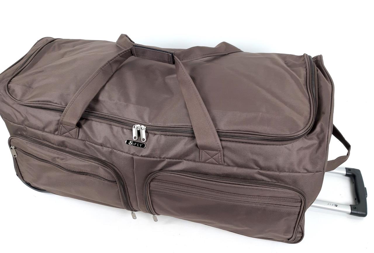 Cумка дорожная Fly 130 л 86х40х40 см Коричневый (1094649919) - фото 3