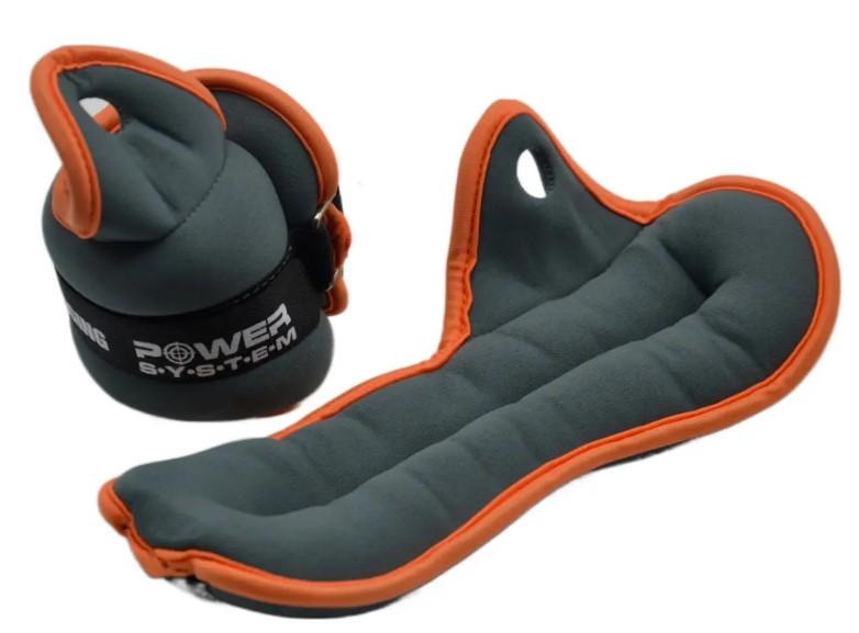 Утяжелители-манжеты для ног и рук Power System PS-4043 Wrist Weights 2 шт. 0,5 кг (PS-4043_Grey)