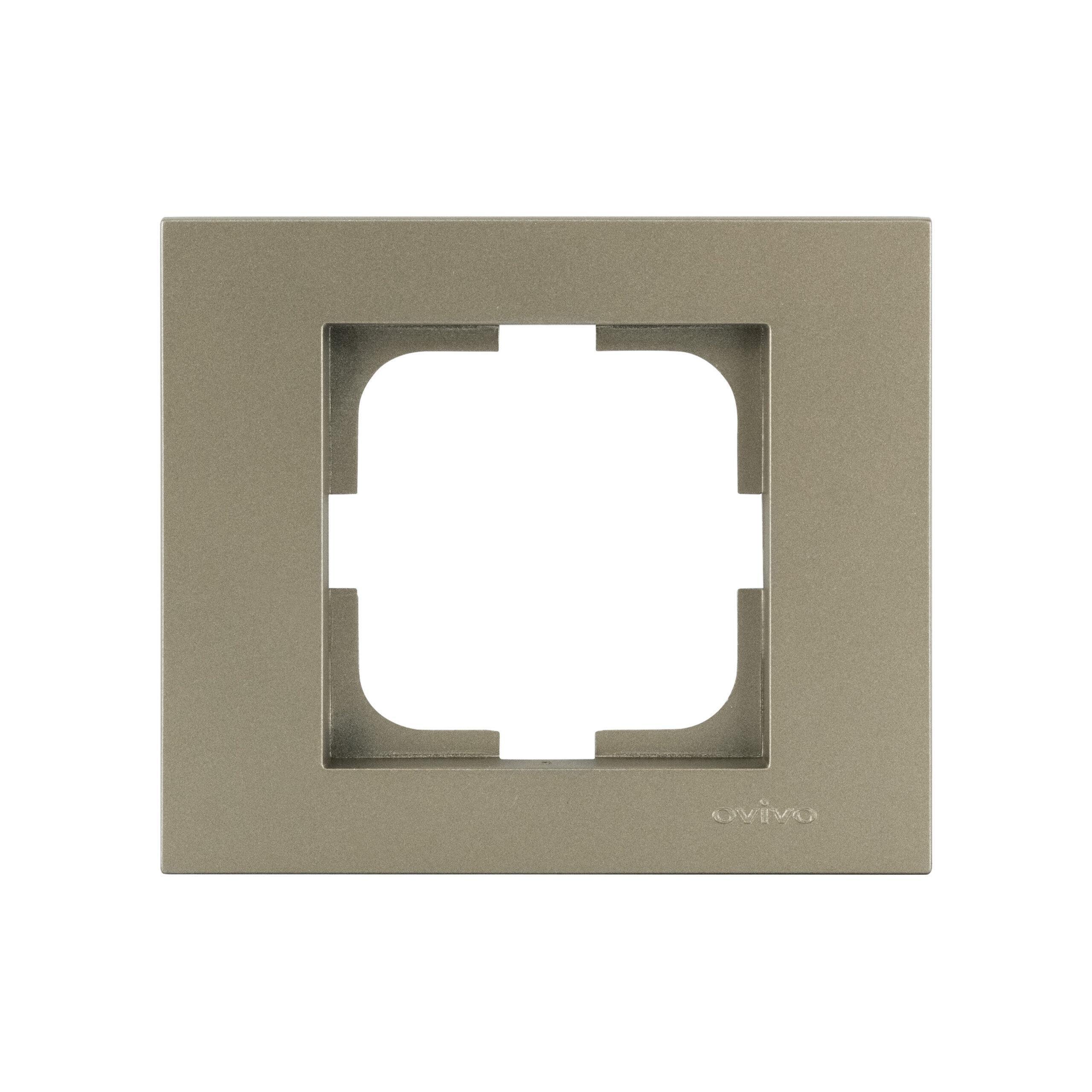 Рамка одноместная Ovivo Grano Антрацит (00000018657)