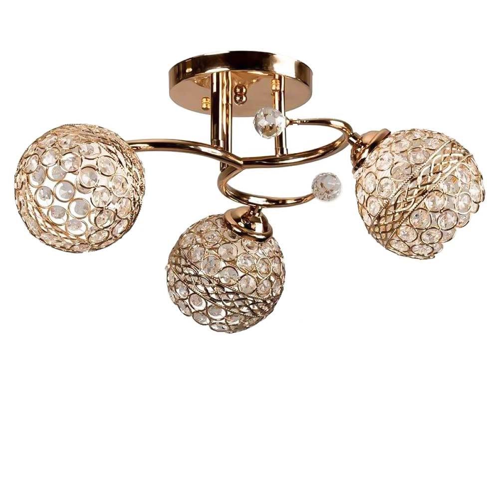 Люстра стельова Light House SH-20342/3 FG D520хH230 Золотий