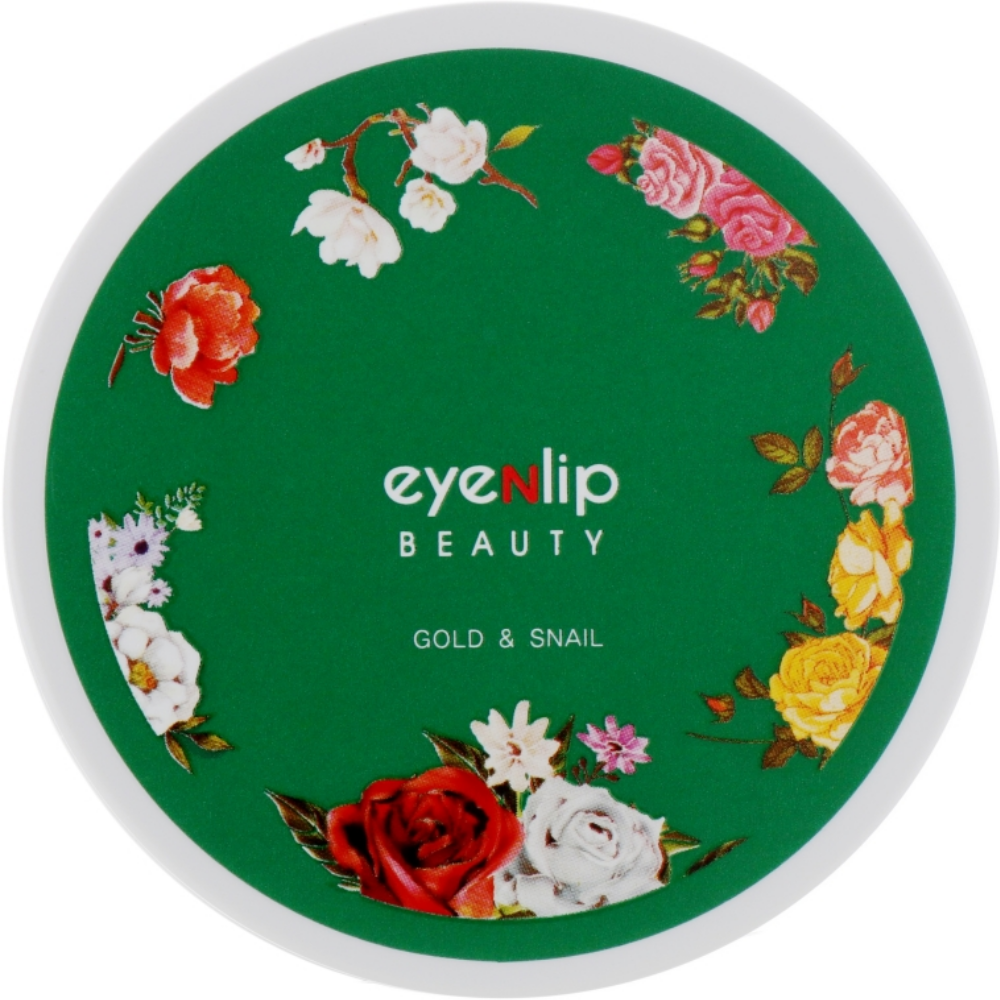 Патчи гидрогелевыедля глаз Eyenlip Gold & Snail Hydrogel Eye Patch с золотом и муцином улитки 60 шт. (8809555250142)