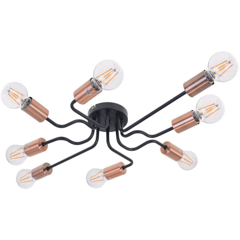 Люстра Brille BL-591S/8 E27 BK/Cop (23-827)