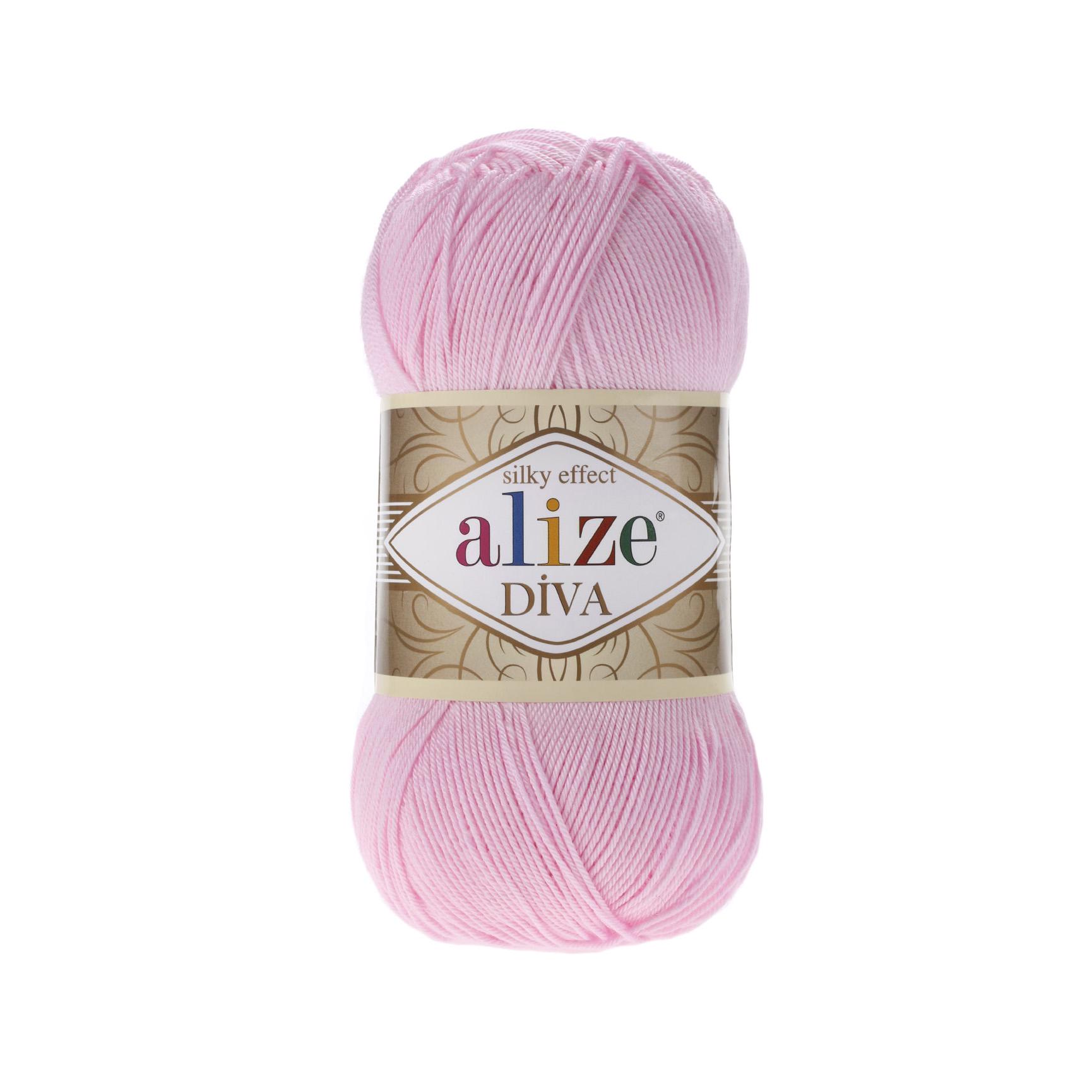 Пряжа Alize Diva 291 рожевий (7493)