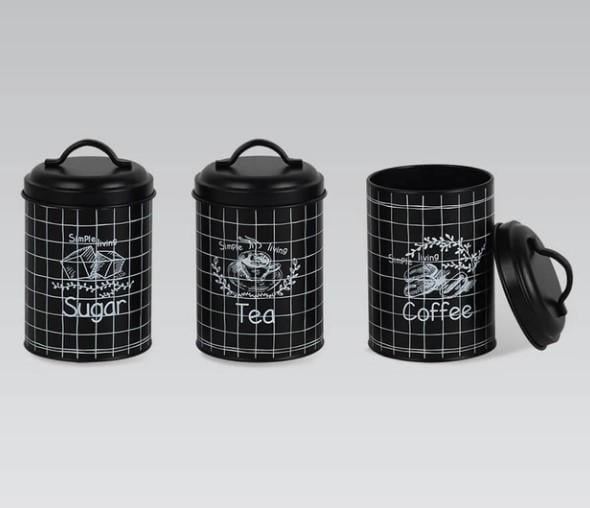 Набор емкостей для специй Maestro Simple Living металлический 3 пр. Набор емкостей для специй Maestro Simple Living металлический 3 пр.