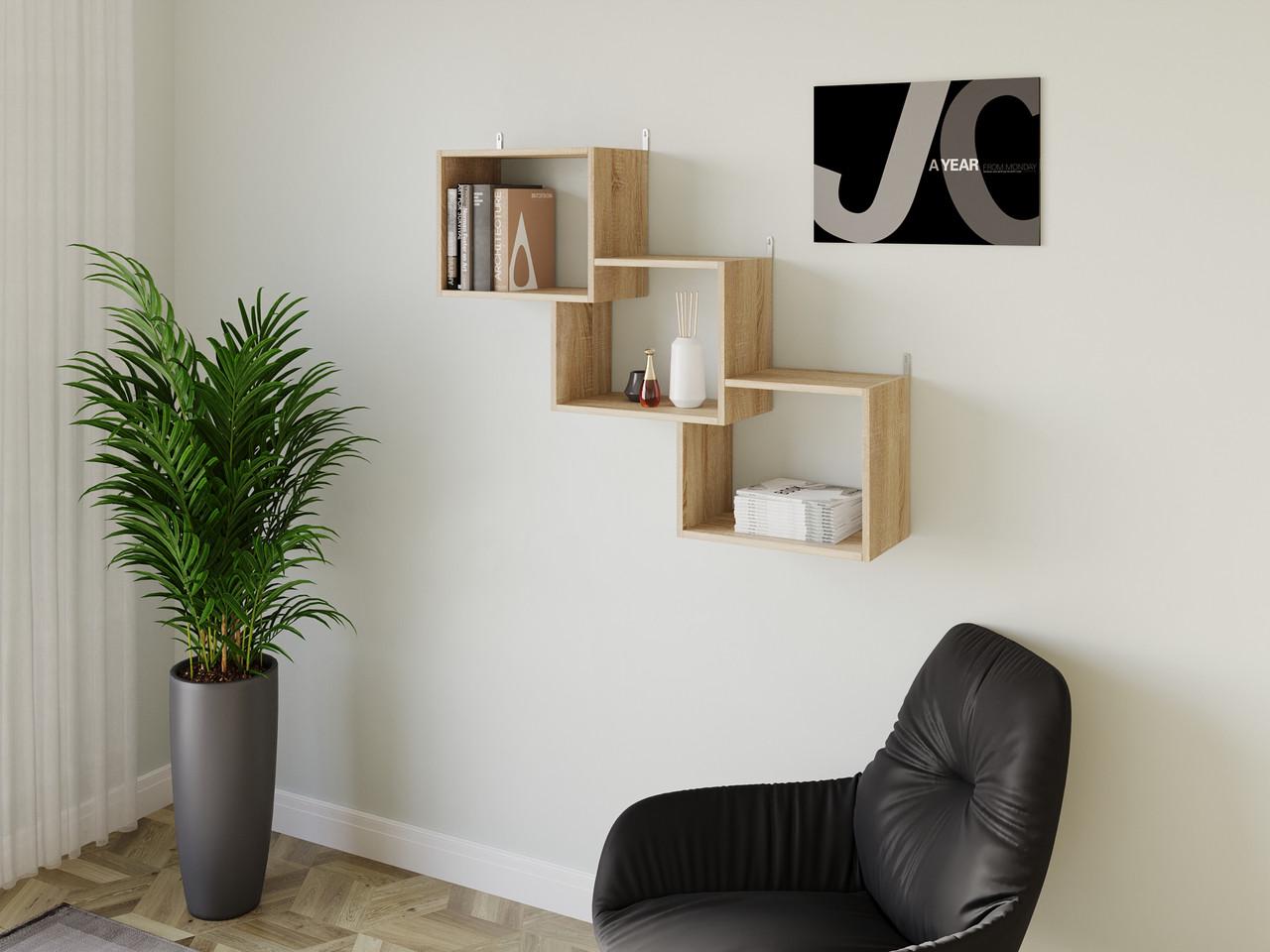 Полка навесная Moreli T 10 112х25х85 см Дуб сонома (24138651)