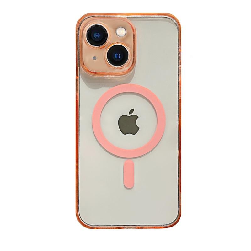 Чохол для Apple iPhone 15 Plus Clear Magnetic Series Pink