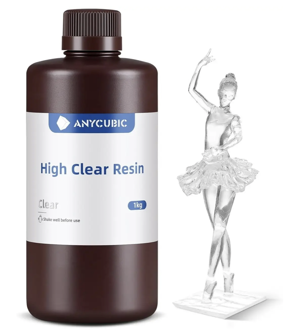 Фотополимерная смола Anycubic High Clear Resin 1 кг Прозрачный (STMGCL)