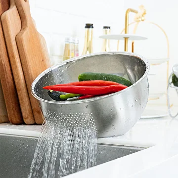 Миска-друшляк 26x12,8 см 4,5 л (C01690) - фото 9