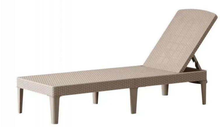 Шезлонг пластиковый Keter Jaipur Капучино (235163) - фото 2 Шезлонг пластиковый Keter Jaipur Капучино (235163) - фото 2