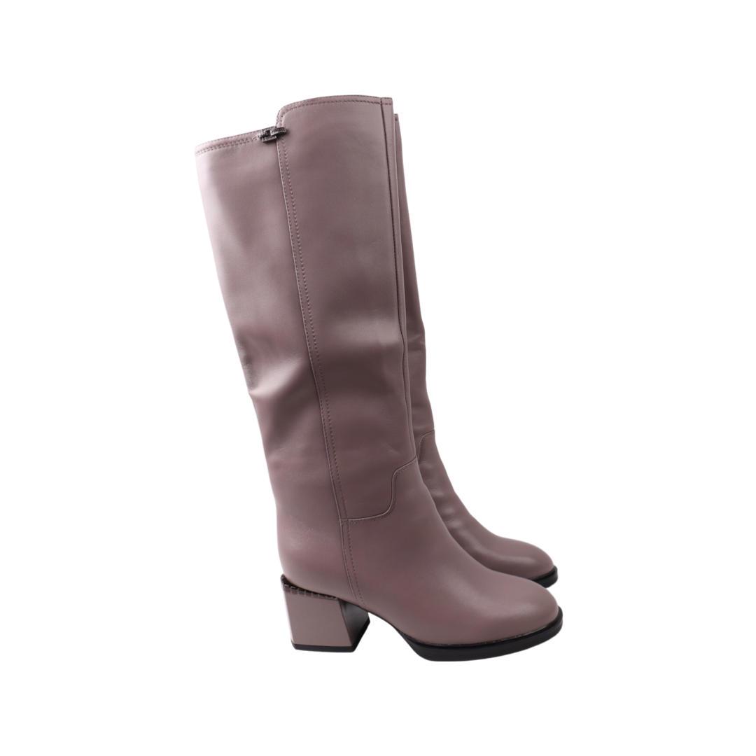 Сапоги женские Polann из кожи р. 36 Капучиновый (173-22ZS)