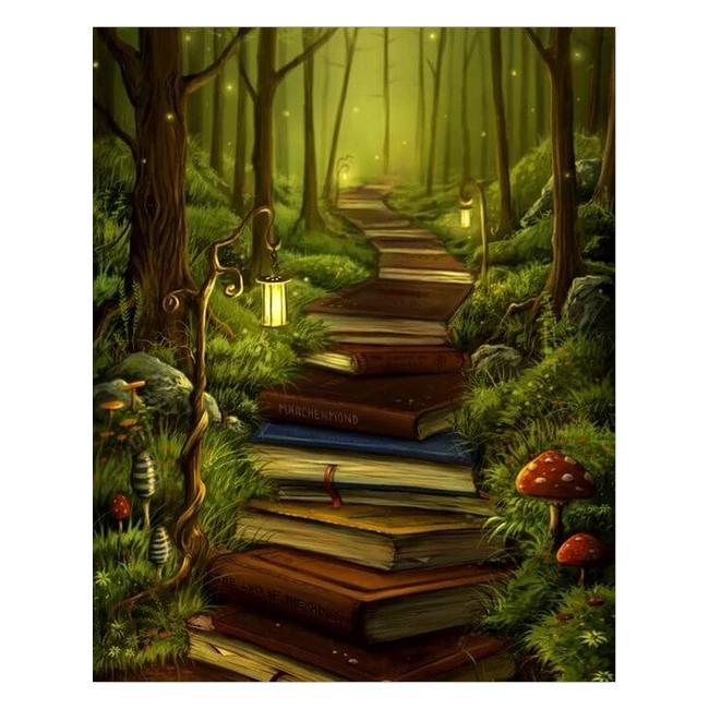 Алмазная вышивка мозаика Diy Дорога знаний 30х40 см DZDP655