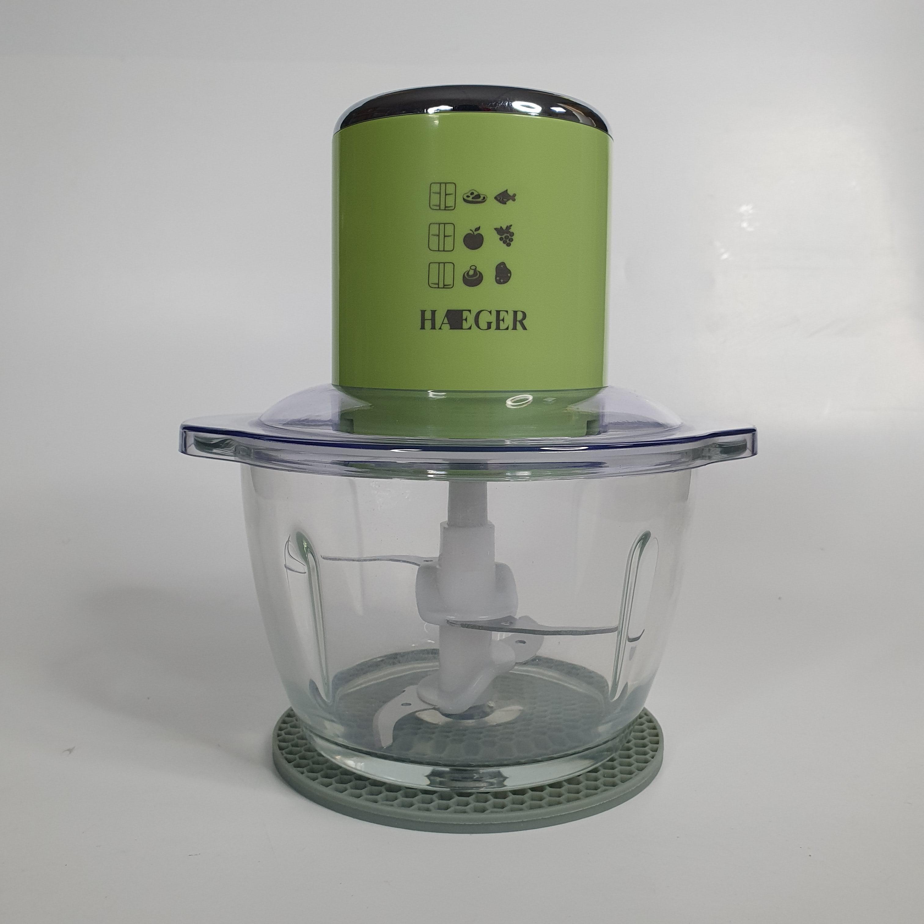 Измельчитель аккумуляторный Haeger с регулировкой скорости 200 Вт с чашей 1,2 л Зеленый (H-7028) Измельчитель аккумуляторный Haeger с регулировкой скорости 200 Вт с чашей 1,2 л Зеленый (H-7028)