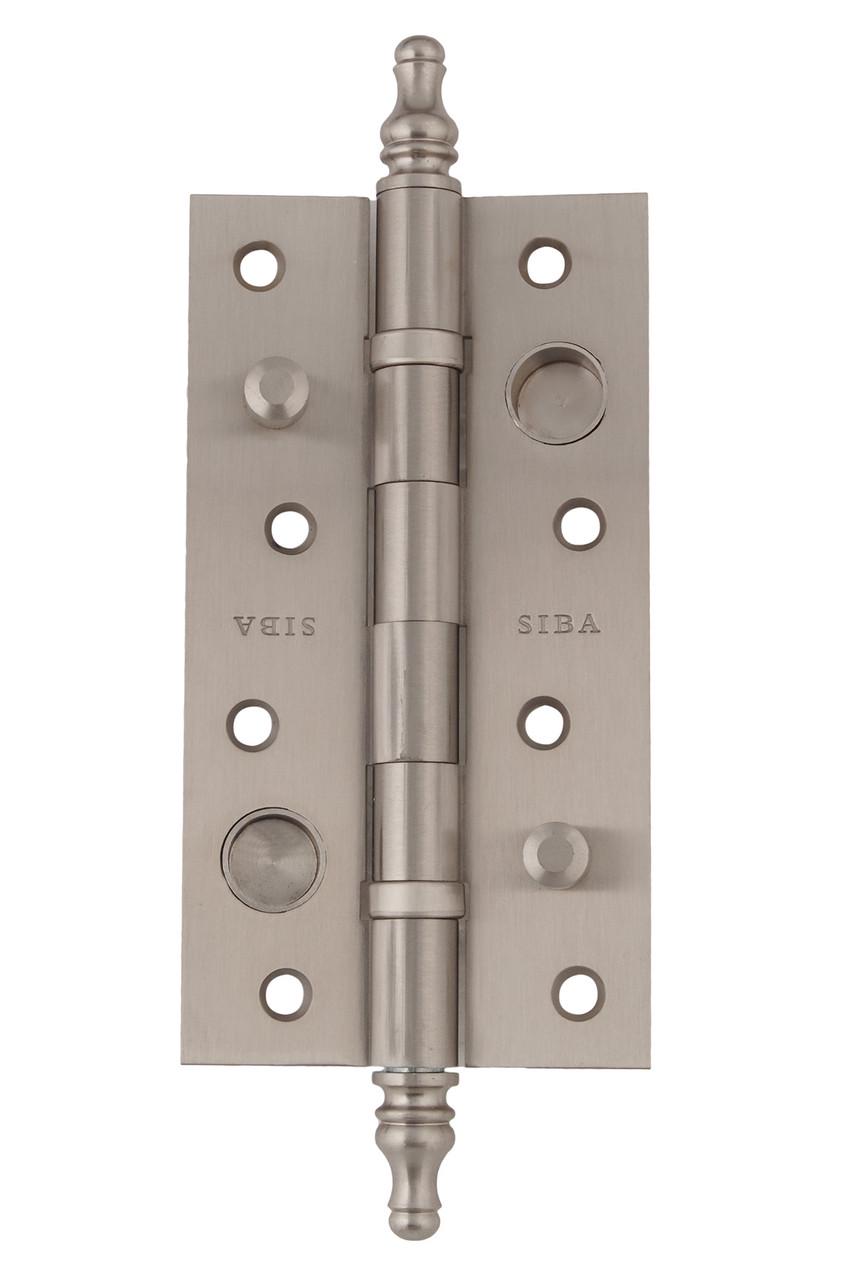 Петля дверна Siba універсальна з протиорізами 150 мм Матовий нікель (2BB 150x80x3mm CHP SN) - фото 2 Петля дверна Siba універсальна з протиорізами 150 мм Матовий нікель (2BB 150x80x3mm CHP SN) - фото 2