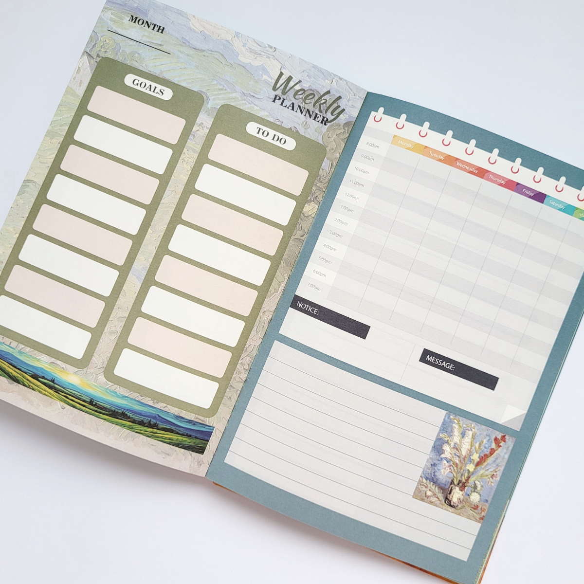 Блокнот А5 с принтом Ван Гог недатированный с обложкой картины Цвет миндаля 96 листов (295) - фото 5 Блокнот А5 с принтом Ван Гог недатированный с обложкой картины Цвет миндаля 96 листов (295) - фото 5