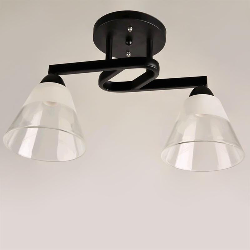 Люстра стельова Light House SH-16021/2 BK на дві лампи Чорний