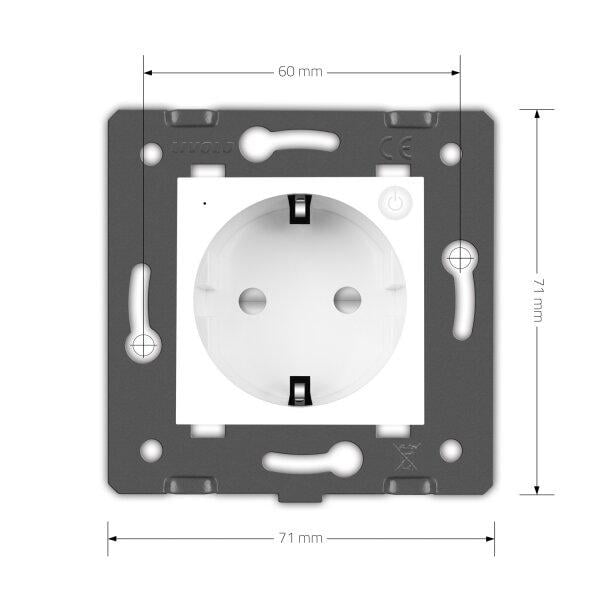 Розетка умная Livolo ZigBee с заземлением Белый (VL-FCTC16AZ-2WP) - фото 6