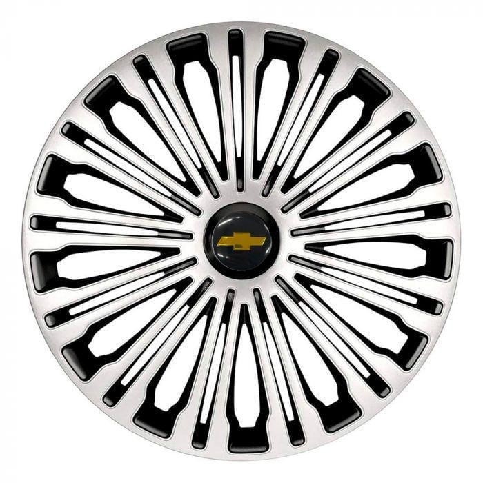 Ковпаки для коліс 4 Racing Volante Silver/Black R17 з логотипом Chevrolet 4 шт.