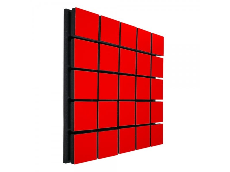 Акустический панель Ecosound Tetras Wood Red 50x50 см 53 мм Красный