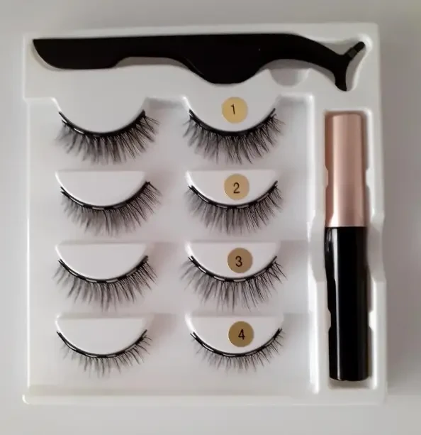 Набор накладных магнитных ресниц/подводки/пинцета Magnetic eyelashes 5 магнитов (5523) Набор накладных магнитных ресниц/подводки/пинцета Magnetic eyelashes 5 магнитов (5523)