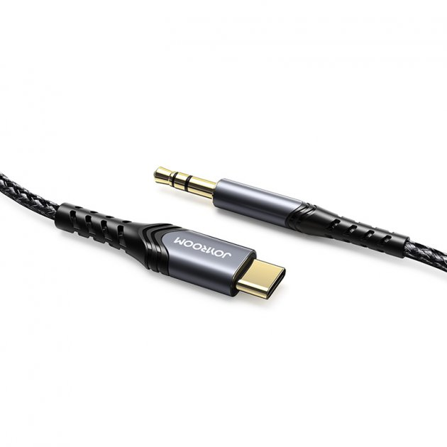 Кабель JOYROOM Audio Type-C to 3.5mm port audio cable SY-A03 1 м Черный